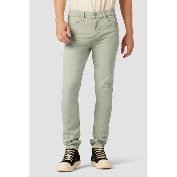 NWT Hudson Mens 28 Axl Slim Jeans Light Green Sea Foam Comfort Stretch Denim - Picture 1 of 16